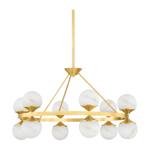 Aged Brass Artisan Chandelier