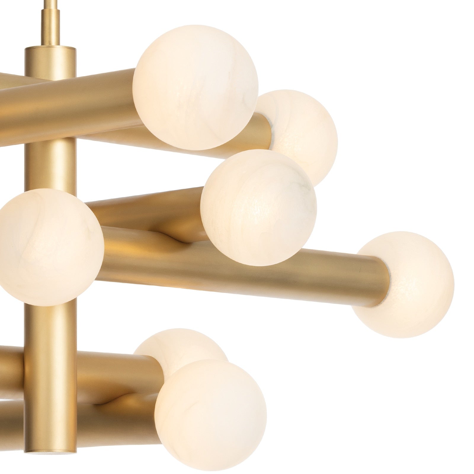 Alabaster Glass Globe Modern Chandelier