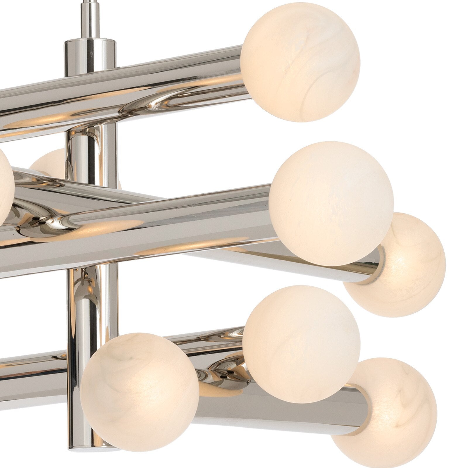 Alabaster Glass Globe Modern Chandelier
