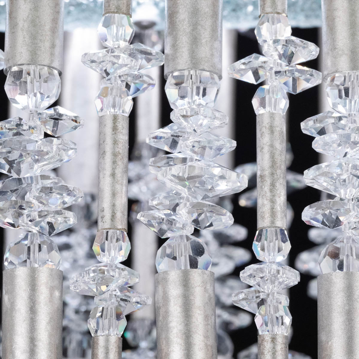 Bamboo Grove Crystal LED Pendant
