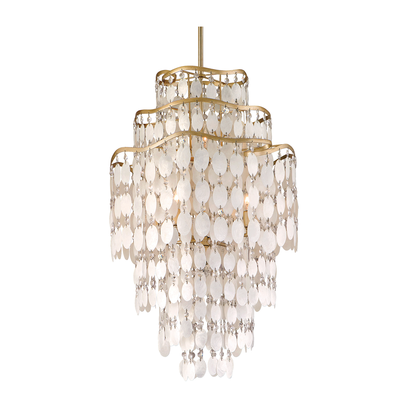 Champagne Leaf Artisan Chandelier