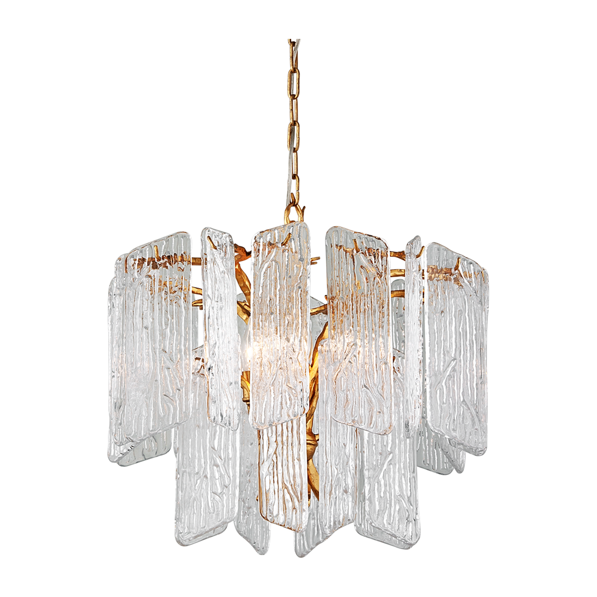 Gilded Italianate Scroll Chandelier