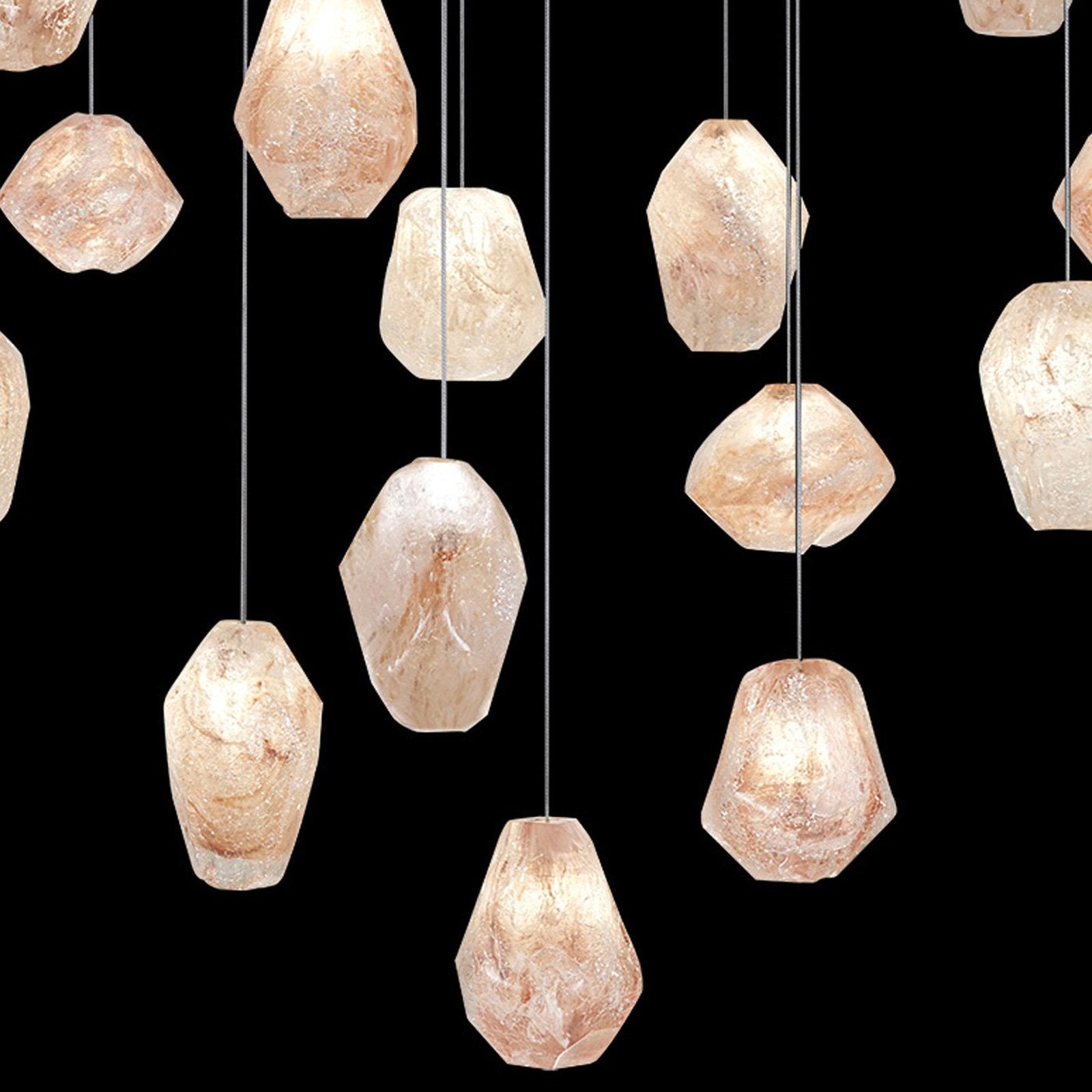Grand Natural Quartz Glass Pendant