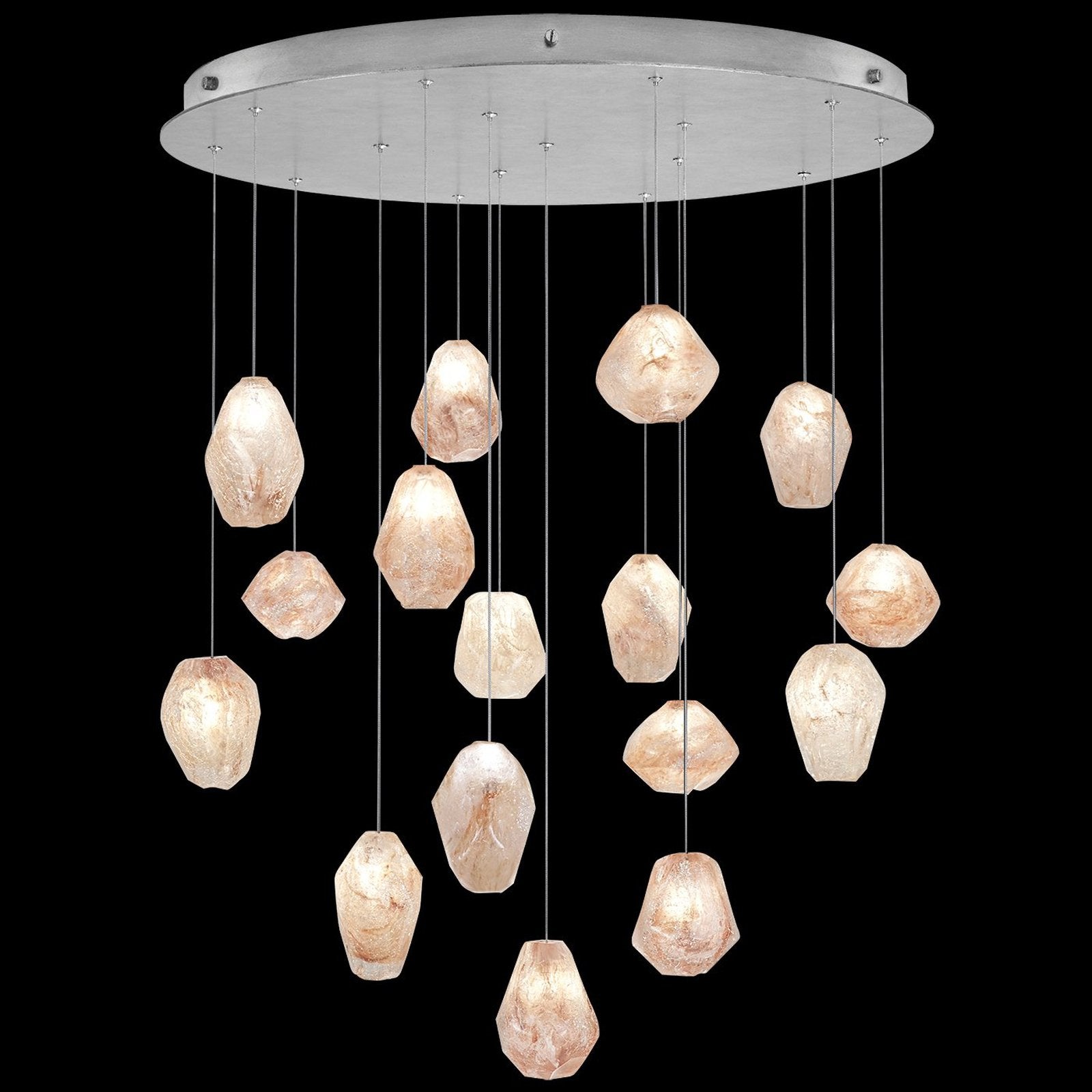 Grand Natural Quartz Glass Pendant