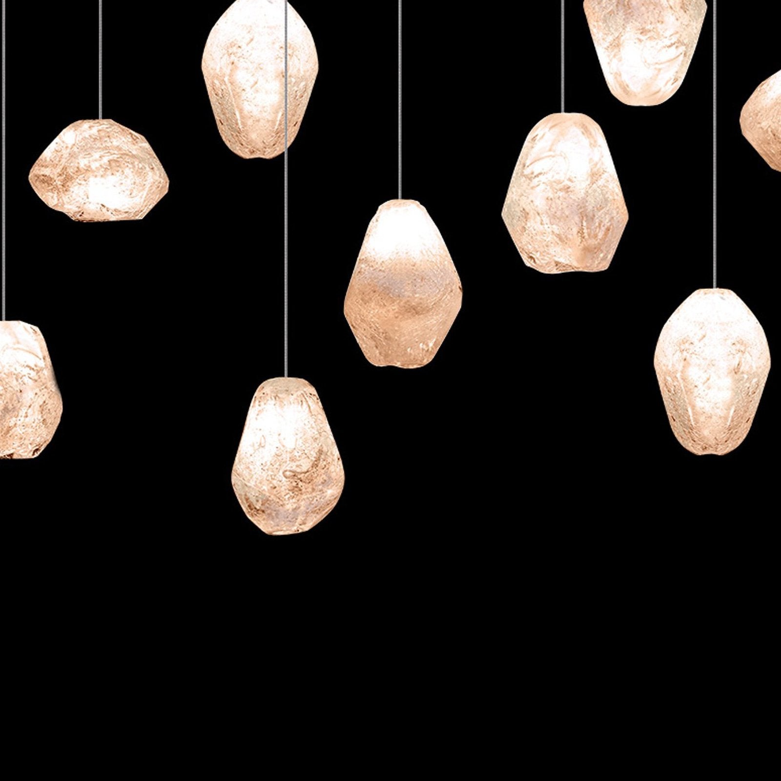 Grand Natural Quartz Glass Pendant