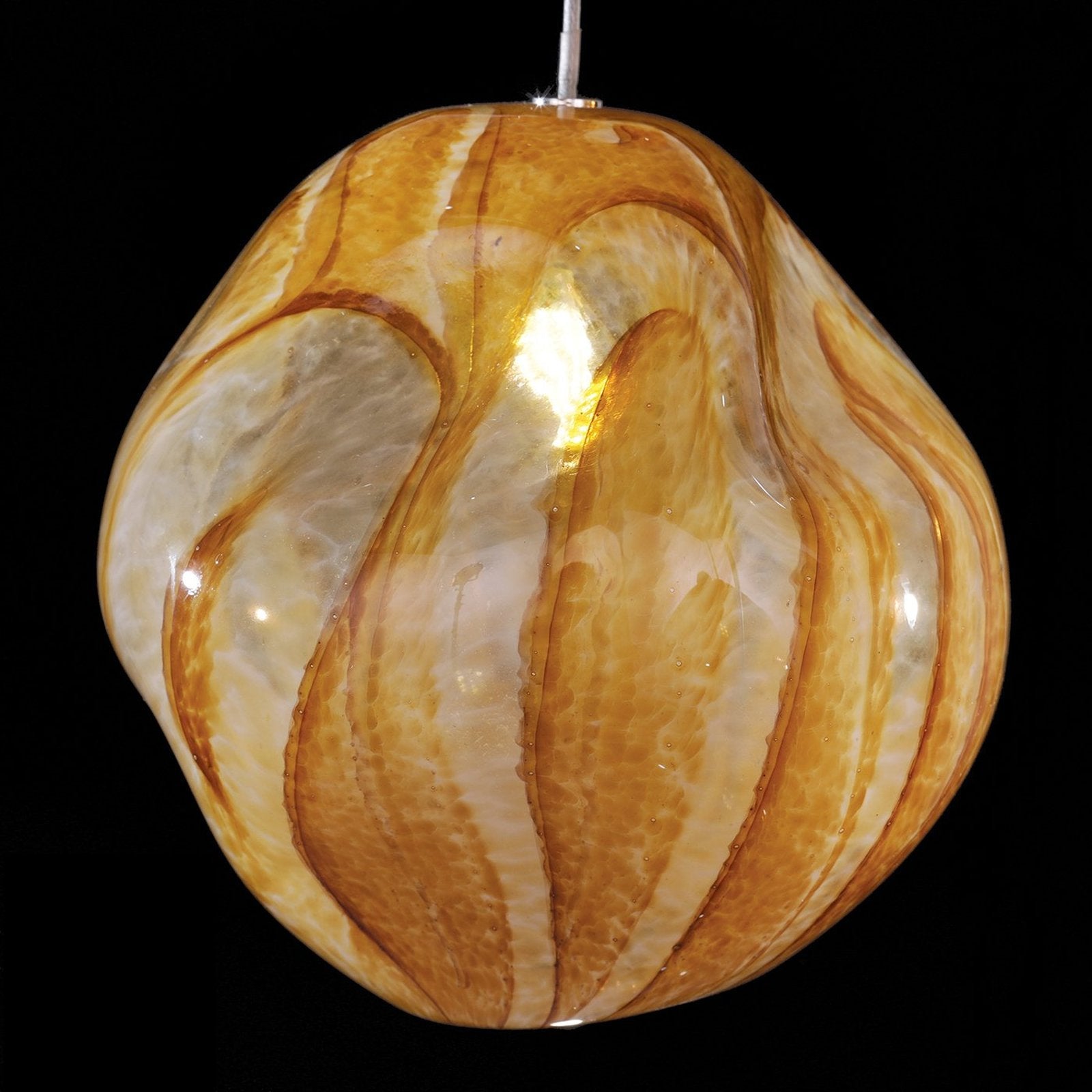 Handblown Celestial Glass Pendant