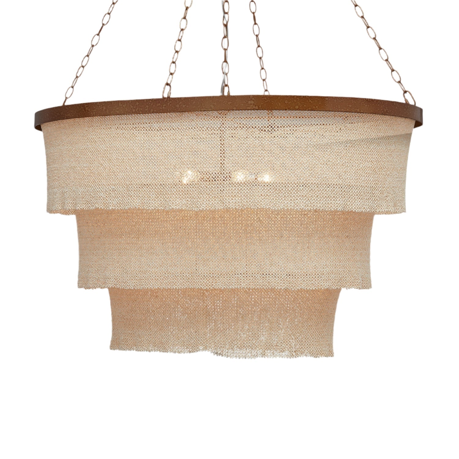 Handcrafted Oval Ambient Chandelier
