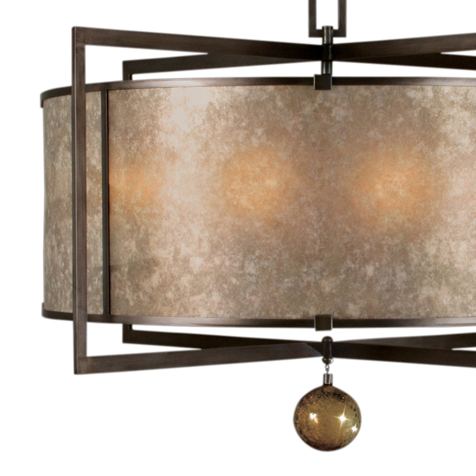Mica Shade Glass Drop Pendant