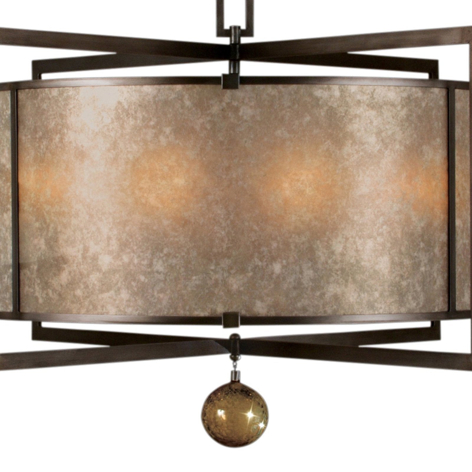 Mica Shade Glass Drop Pendant