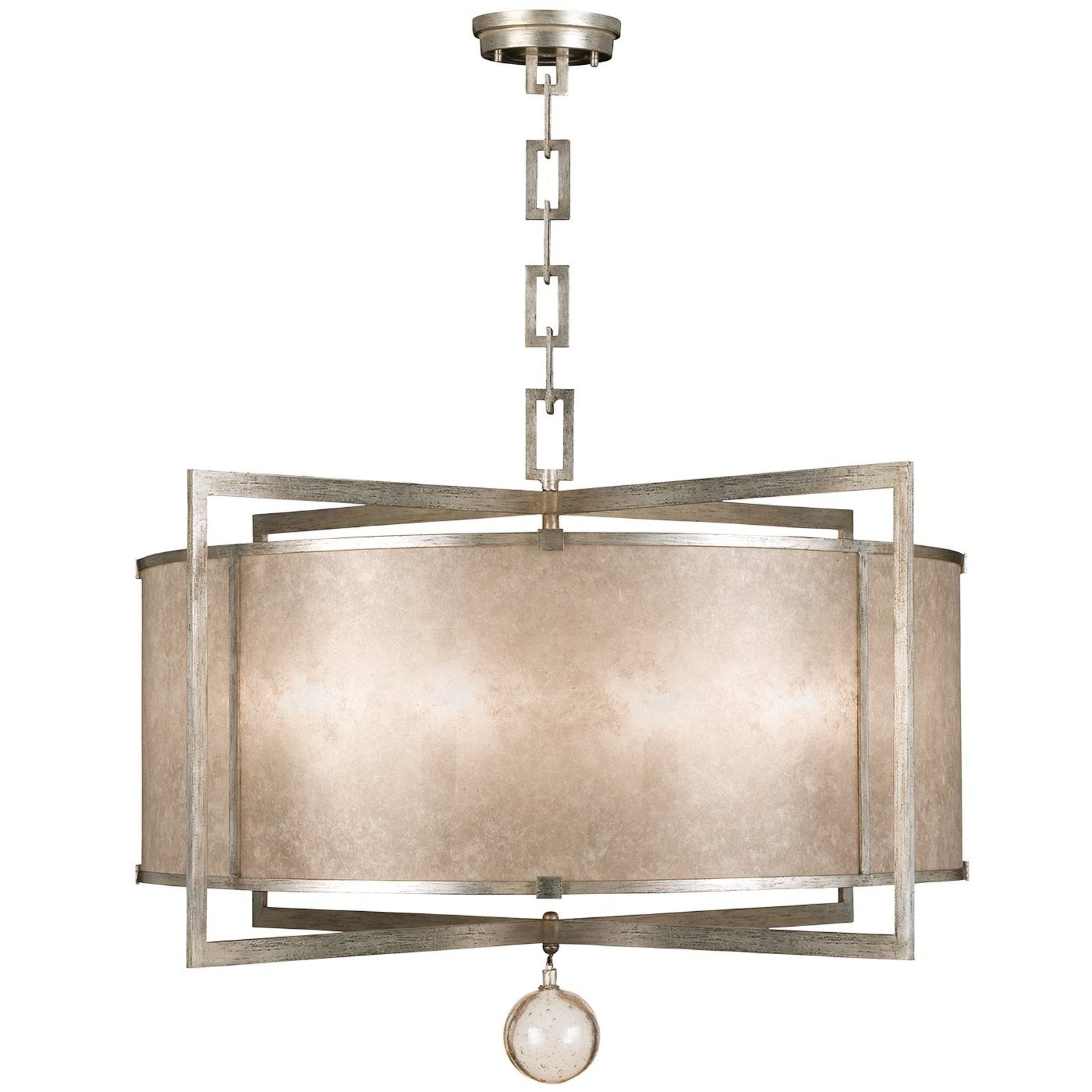 Mica Shade Glass Drop Pendant