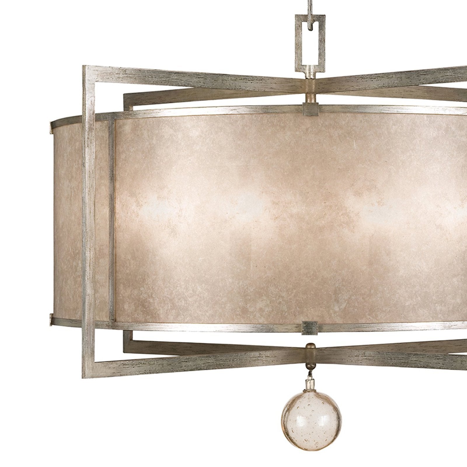 Mica Shade Glass Drop Pendant