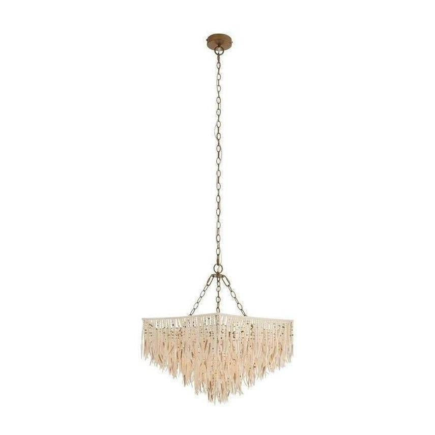Mother-of-Pearl Coconut Shell Chandelier