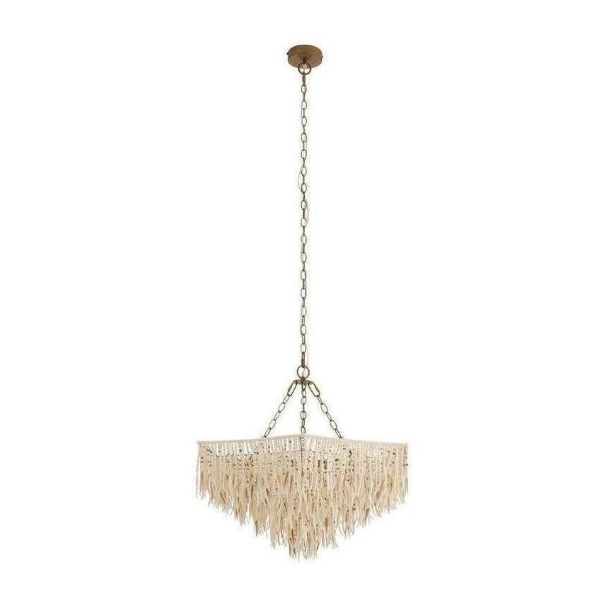 Mother-of-Pearl Coconut Shell Chandelier