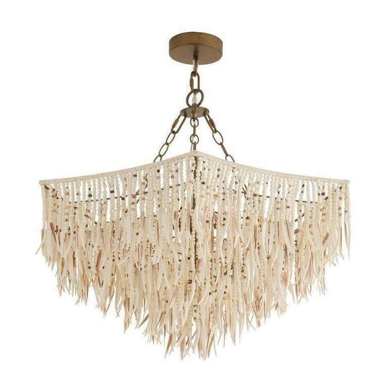 Mother-of-Pearl Coconut Shell Chandelier