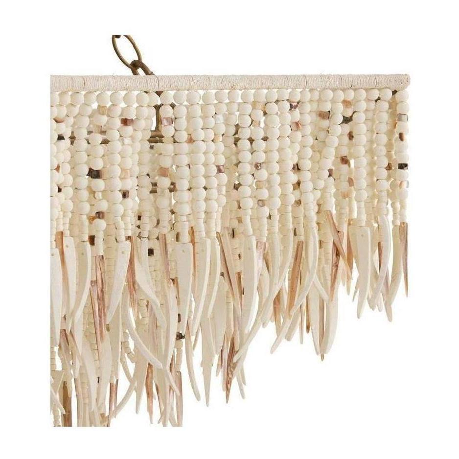 Mother-of-Pearl Coconut Shell Chandelier