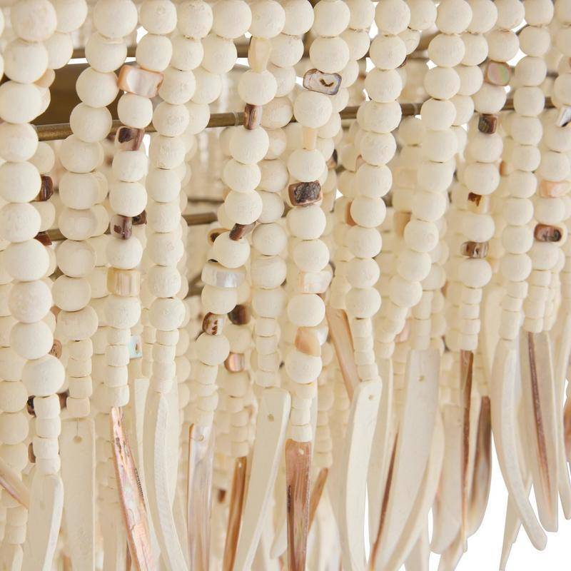 Mother-of-Pearl Coconut Shell Chandelier