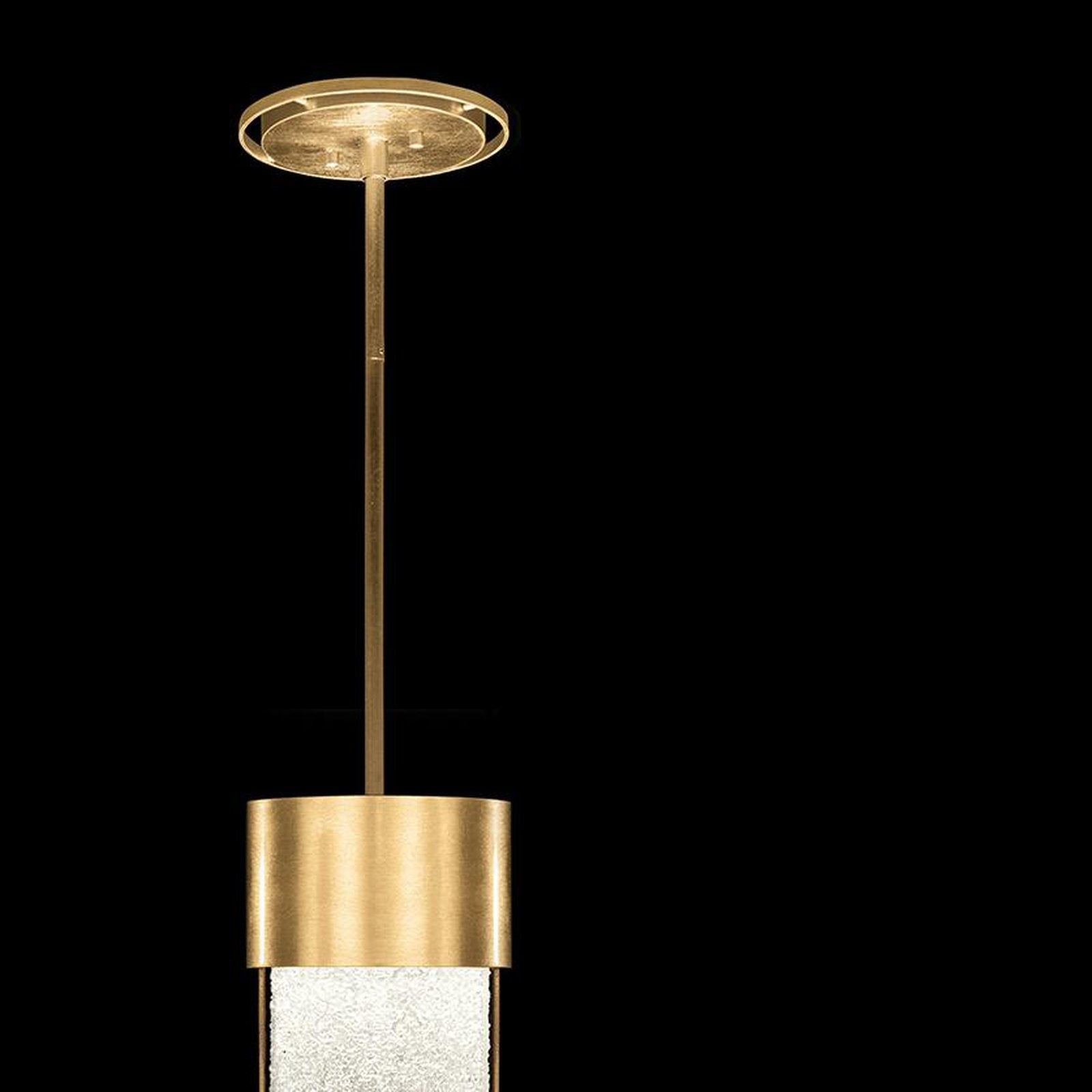 Petite Illuminated Glass Cylinder Pendant