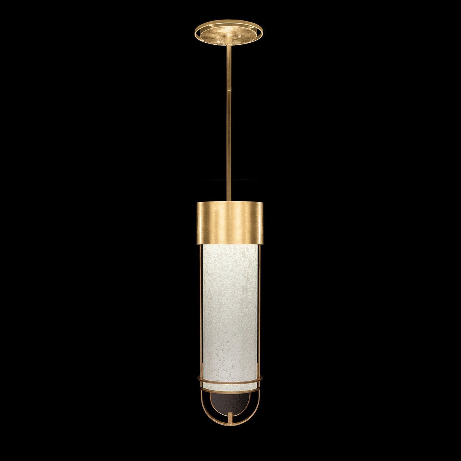 Petite Illuminated Glass Cylinder Pendant