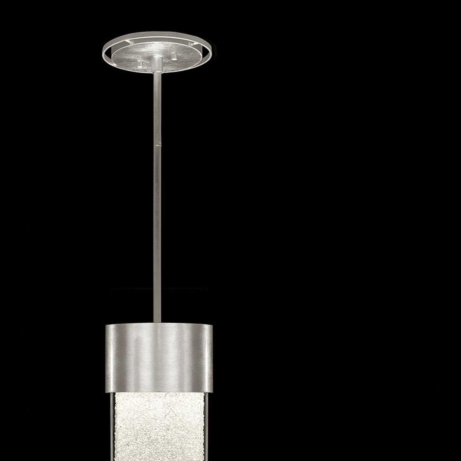 Petite Illuminated Glass Cylinder Pendant