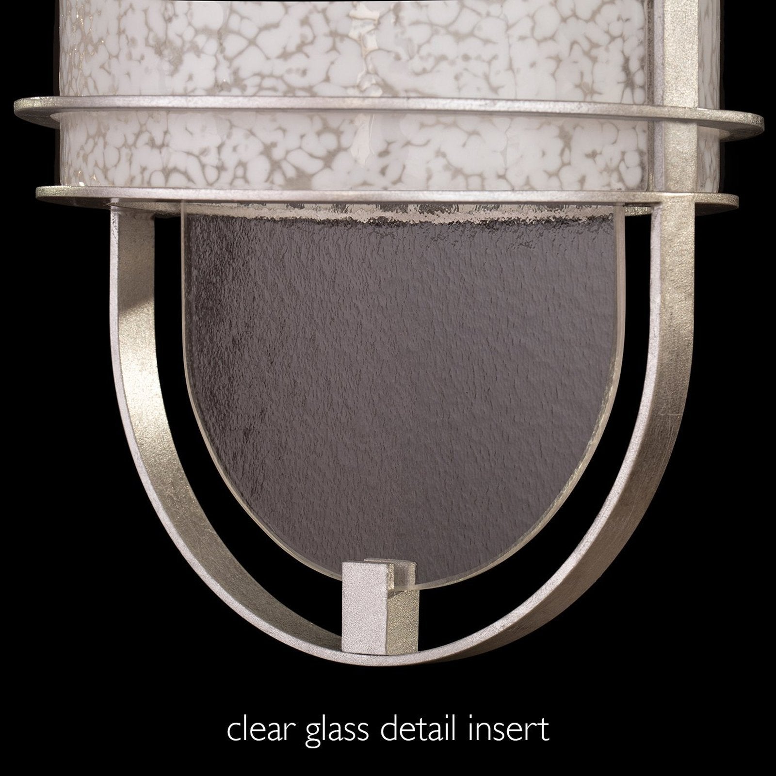 Petite Illuminated Glass Cylinder Pendant
