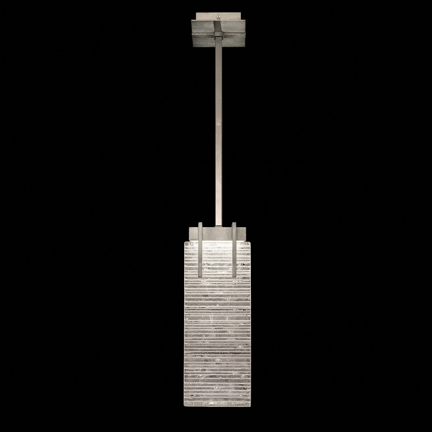 Petite Rake Cast Crystal Pendant