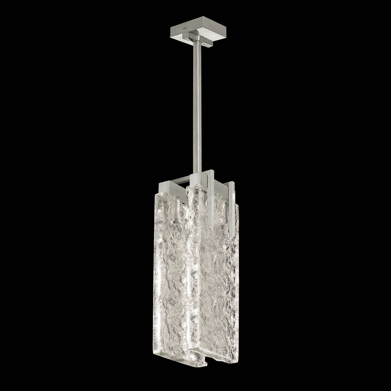Petite Rake Cast Crystal Pendant