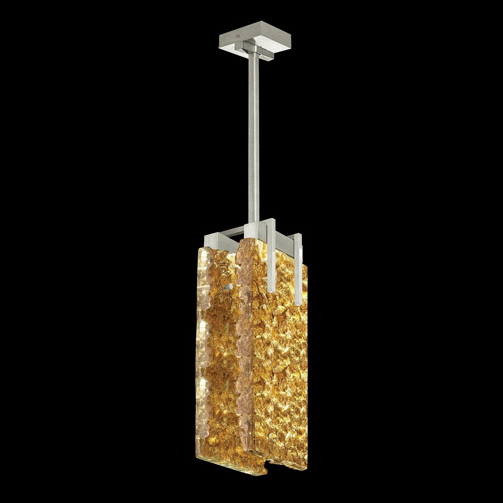 Petite Rake Cast Crystal Pendant