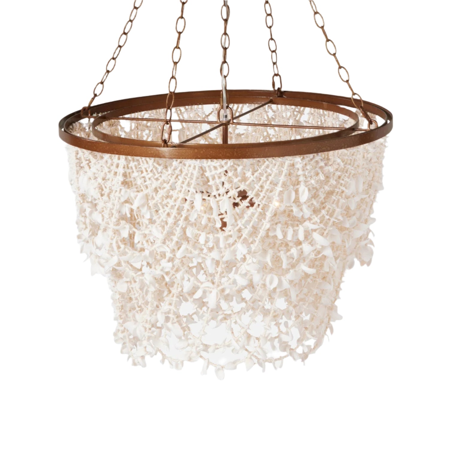 Polished Dual Finish Modern Chandelier