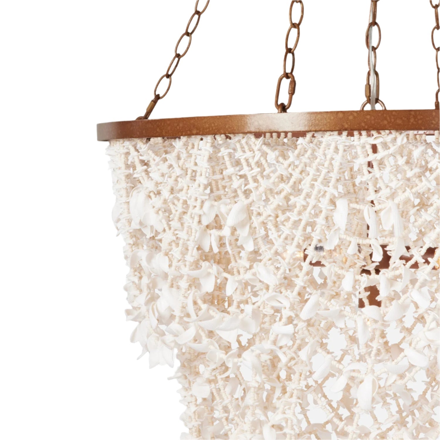 Polished Dual Finish Modern Chandelier
