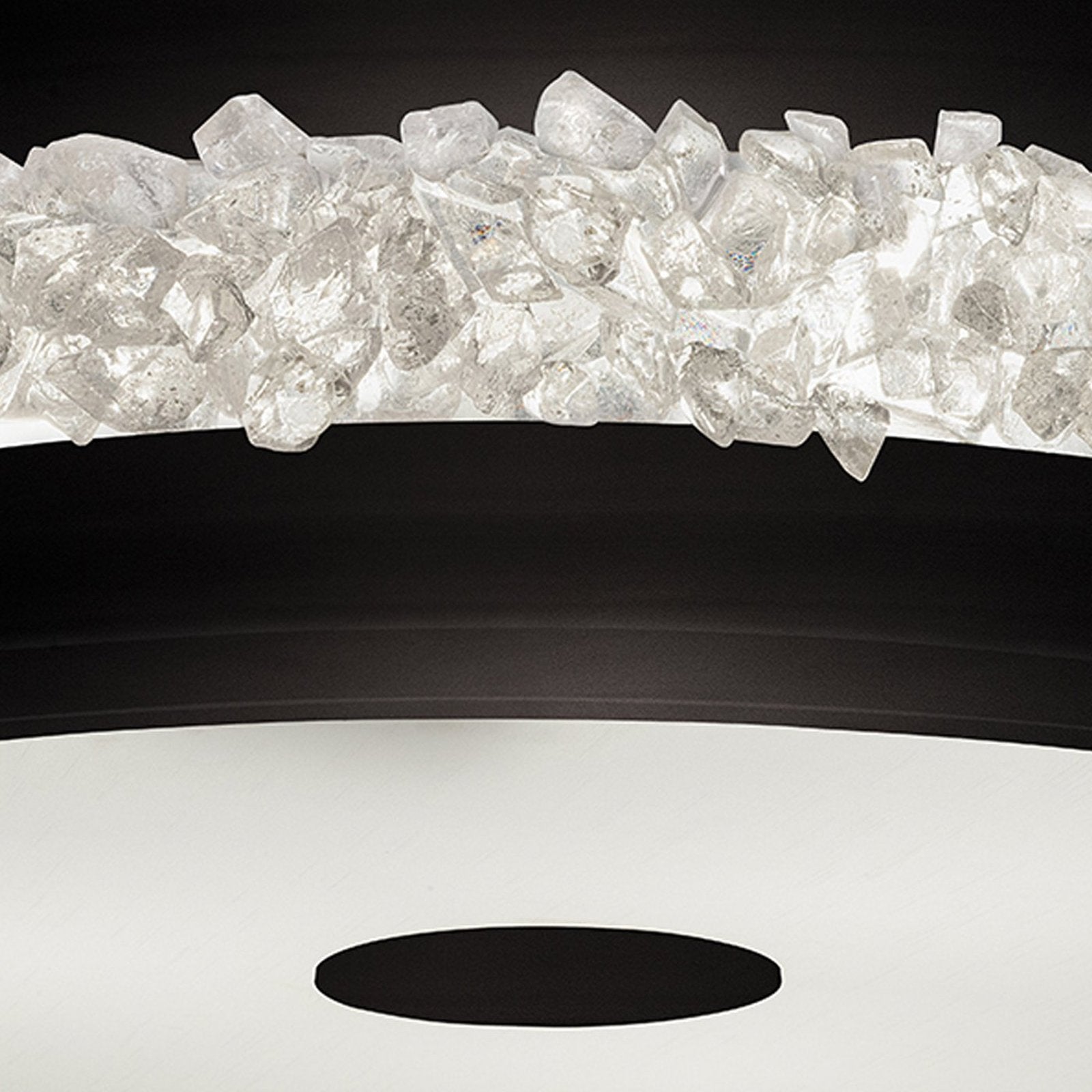 Rough Cut Crystal Halo Pendant