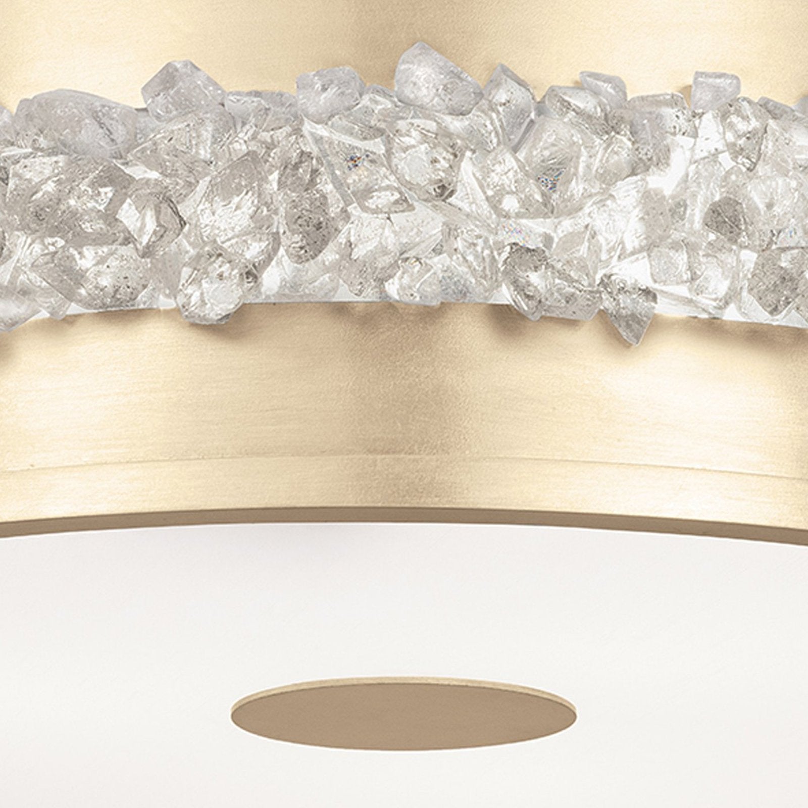 Rough Cut Crystal Halo Pendant