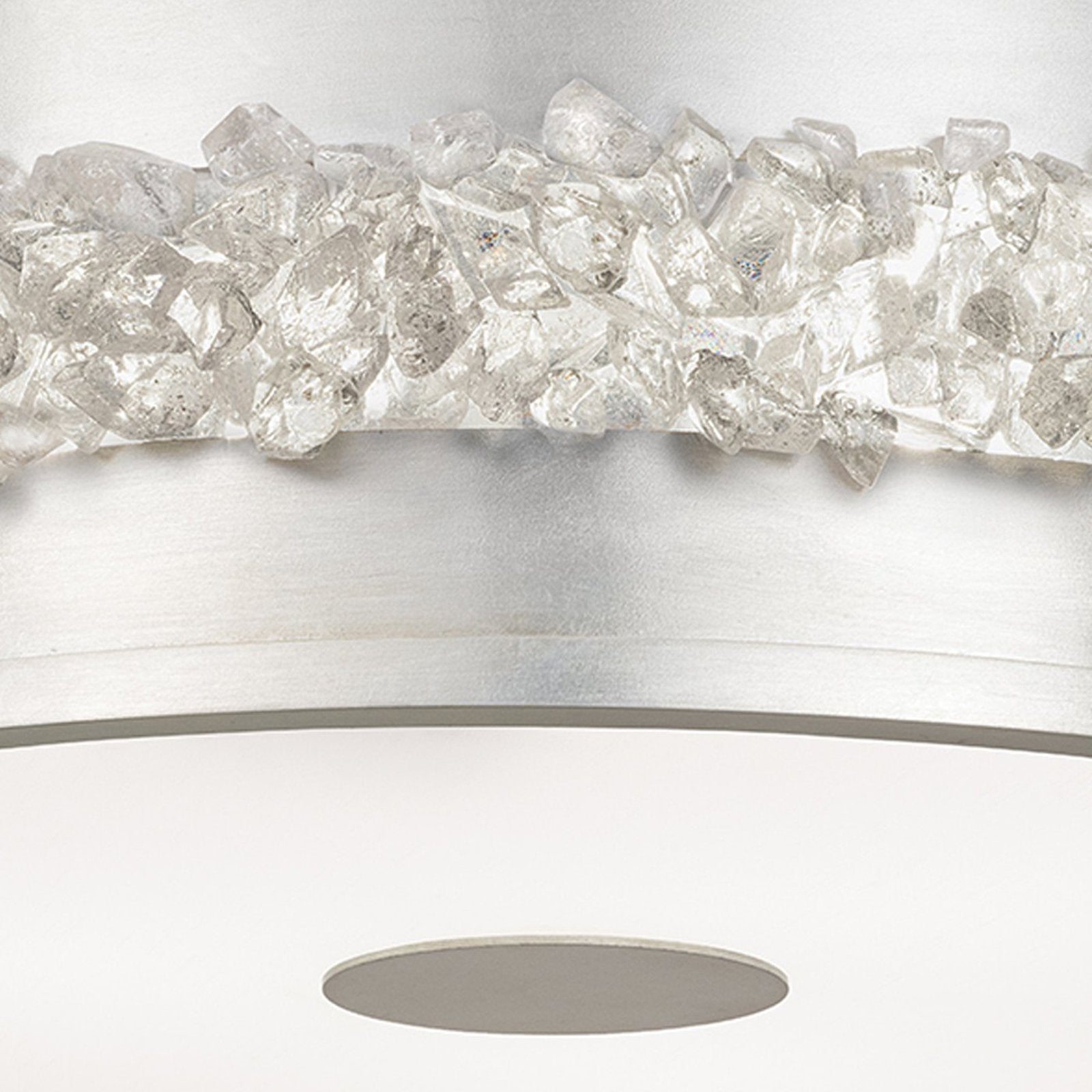 Rough Cut Crystal Halo Pendant
